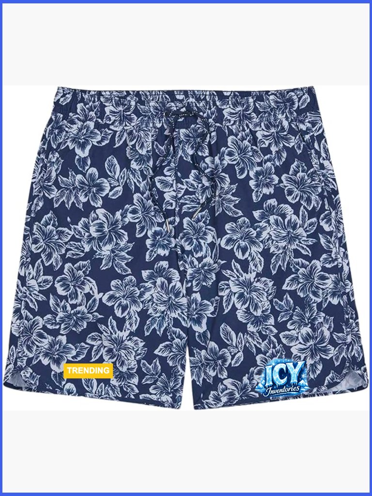 Men's Performance Swim Trunks With Breezeknit Liner 8-Inch Inseam Anti-Chafe